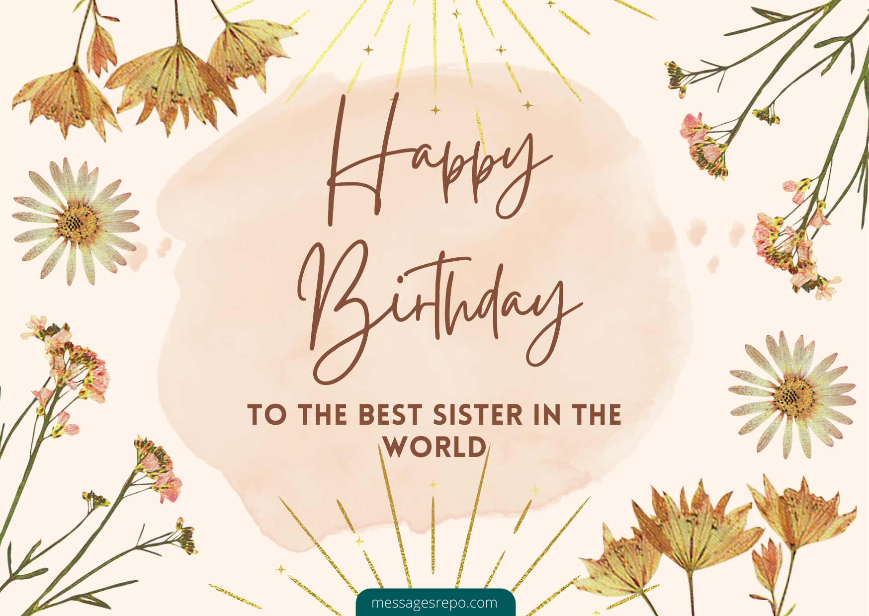 260+ Happy Birthday Sister Messages And Quotes - MessagesRepo.com