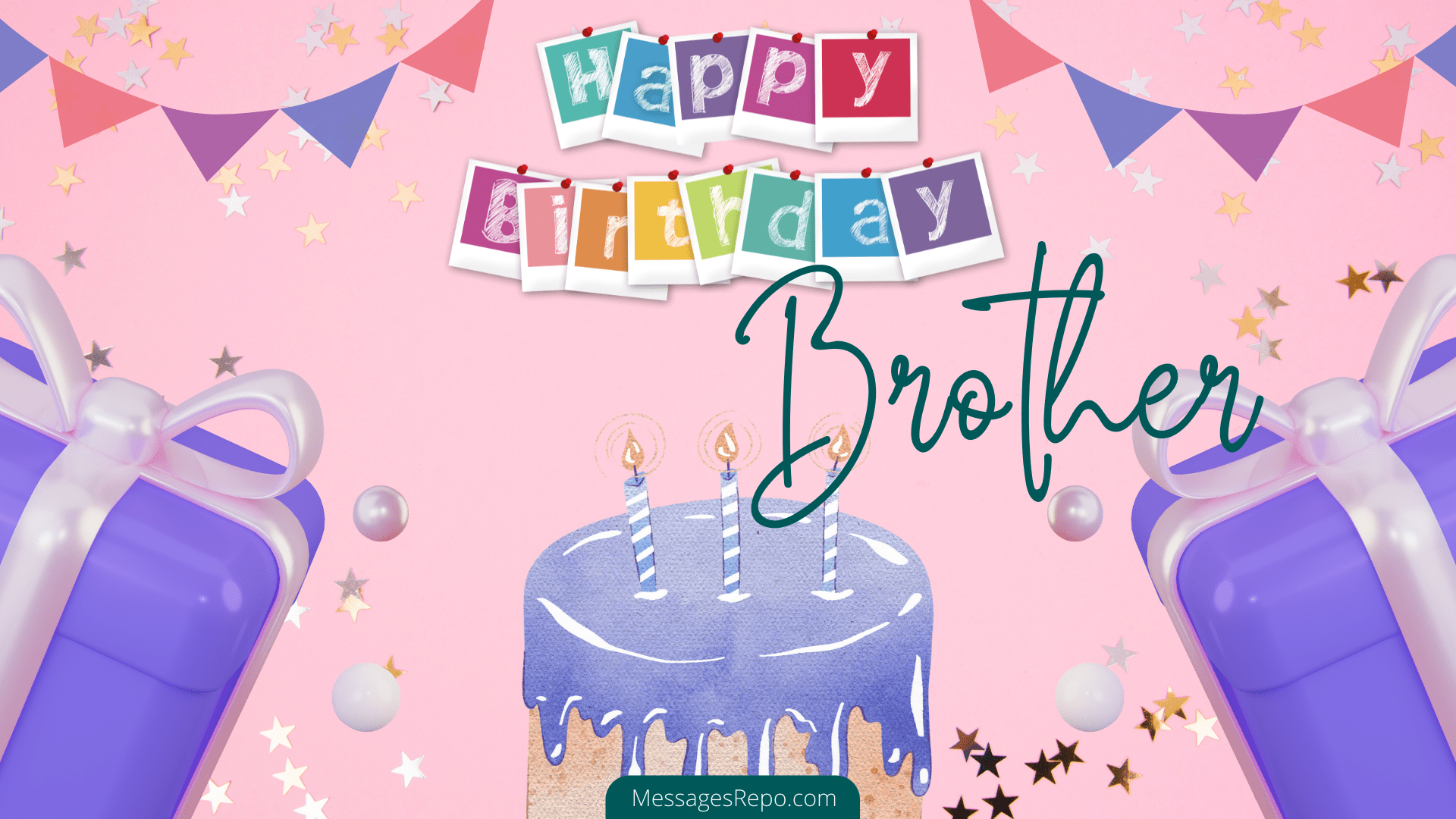 Happy Birthday Brother Wishes - MessagesRepo.com