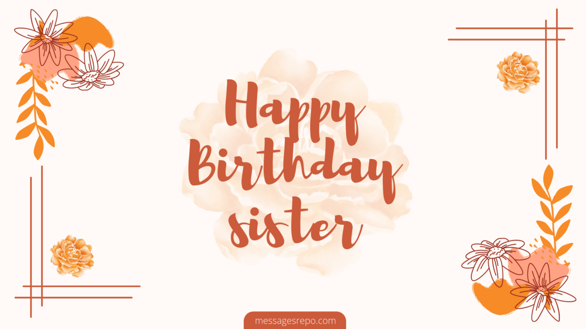 happy birthday sister messages
